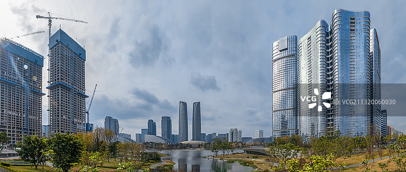 成都交子公园全景图片素材