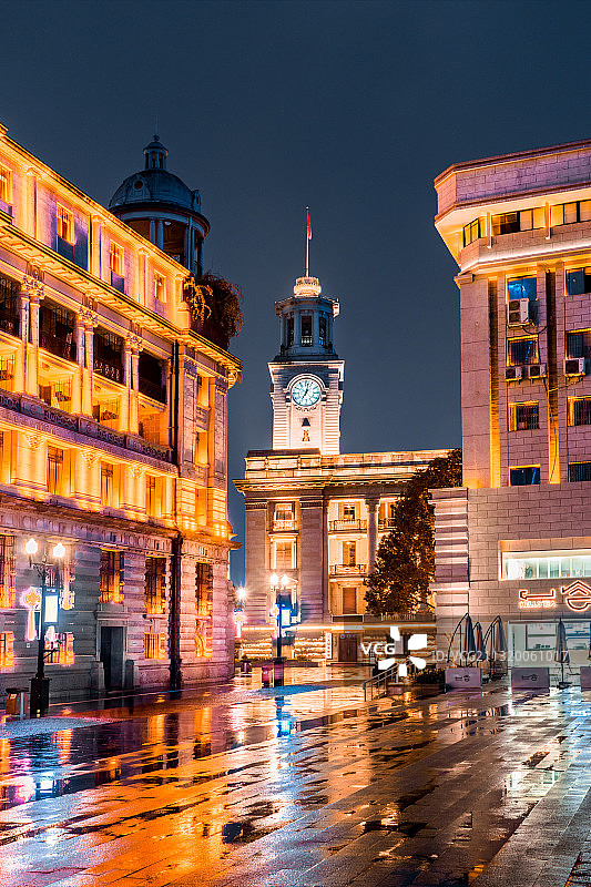 武汉江汉路步行街图片素材