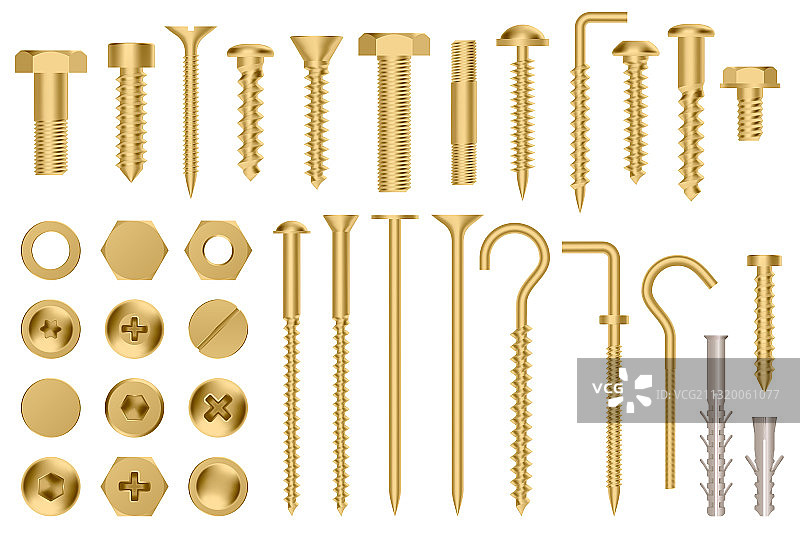 逼真金色五金结构金属材料图片素材