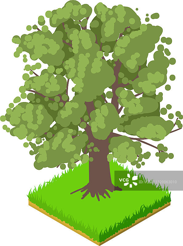 2.5D橡木图标图片素材