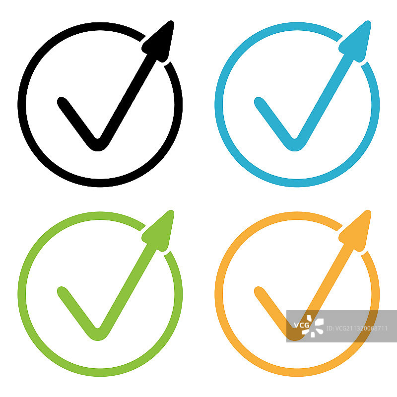 复选标记图标设计模板图片素材