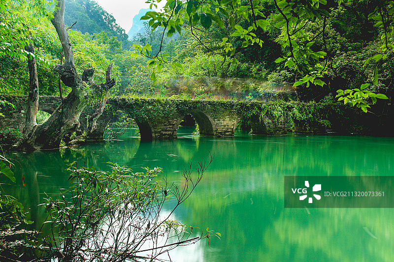 贵州黔南荔波大小七孔风景区图片素材