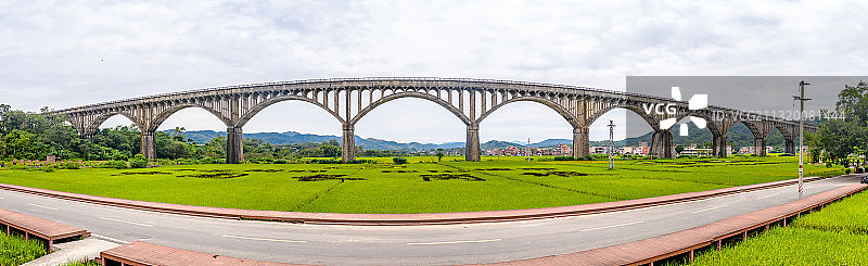 中国广东省罗定市罗平镇长岗坡渡槽图片素材