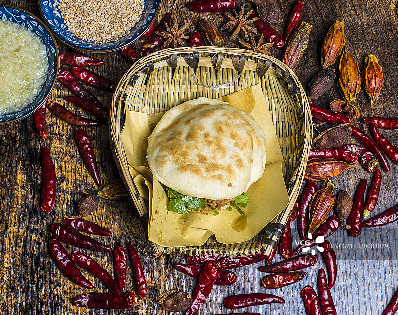 乐山特色美食咔饼图片素材