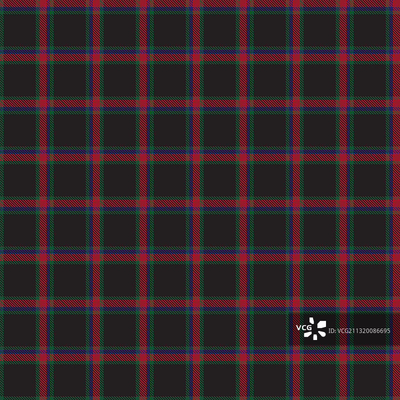 圣诞格伦格子织无缝图案图片素材