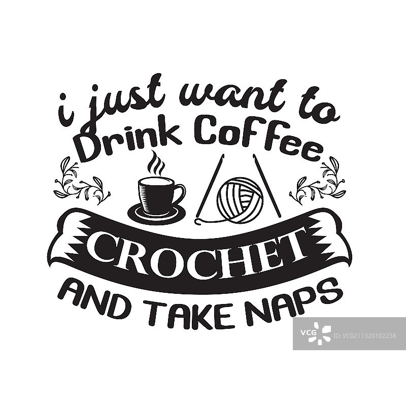 钩针引言和谚语图片素材