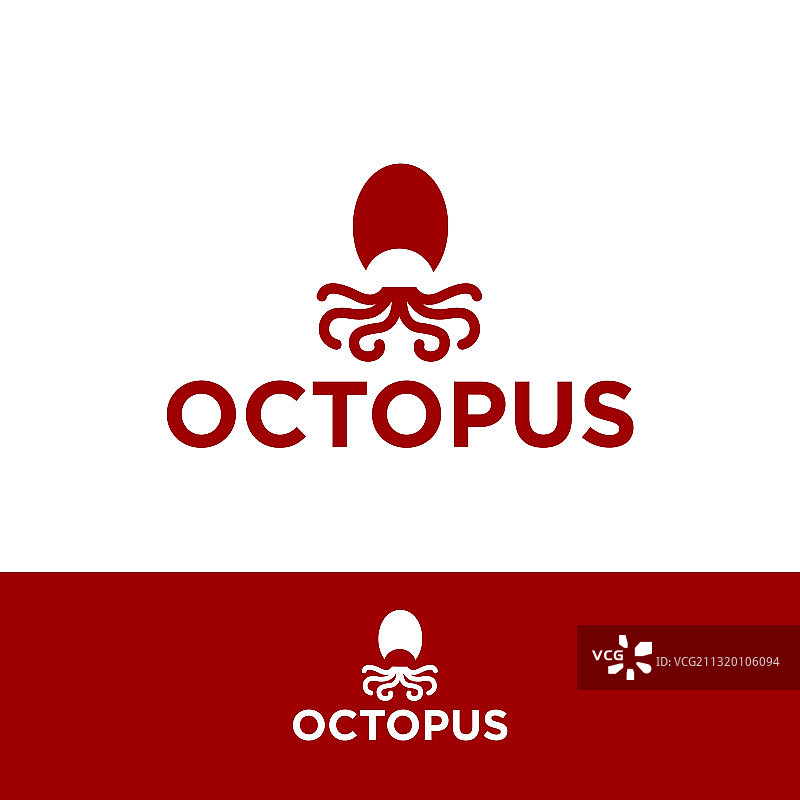 抽象章鱼符号设计图片素材