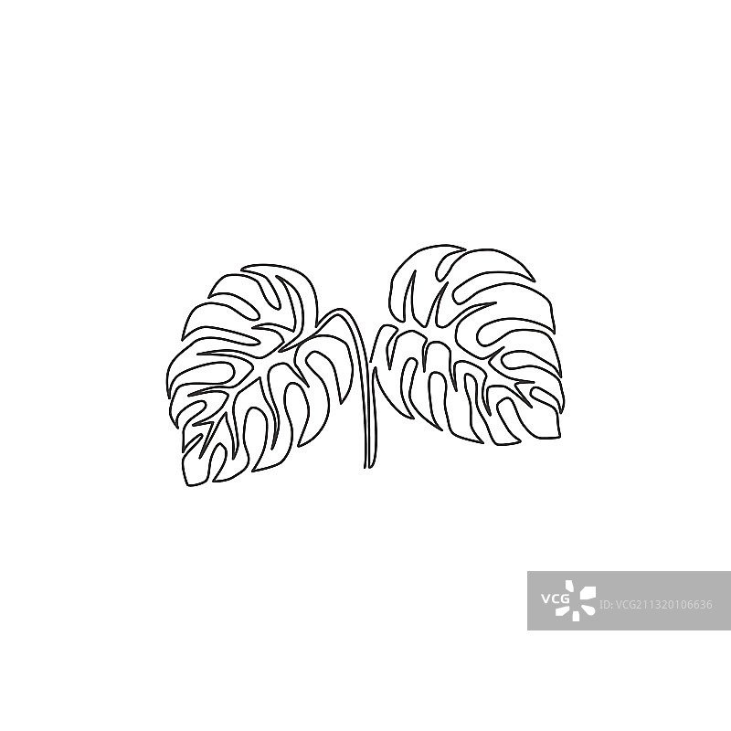 可爱异域风情单线连续绘图图片素材