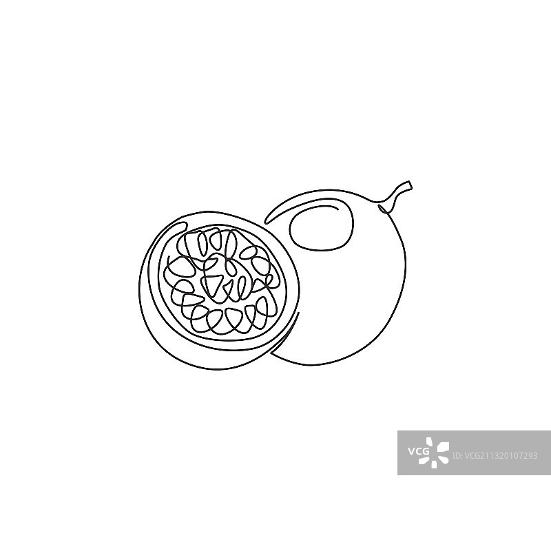 完整有机食品单线画图片素材