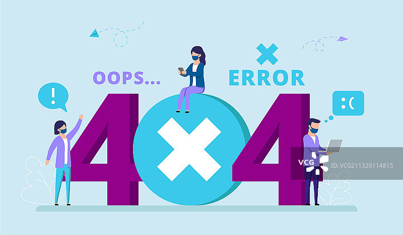 错误404概念与男性图片素材