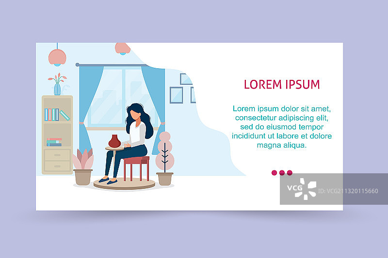 奔跑主题着陆页模板，陶瓷工艺大师图片素材