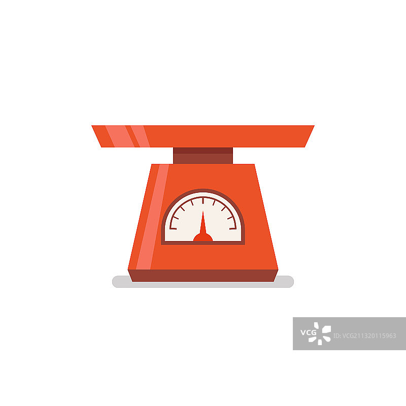 家用体重秤扁平图标图片素材