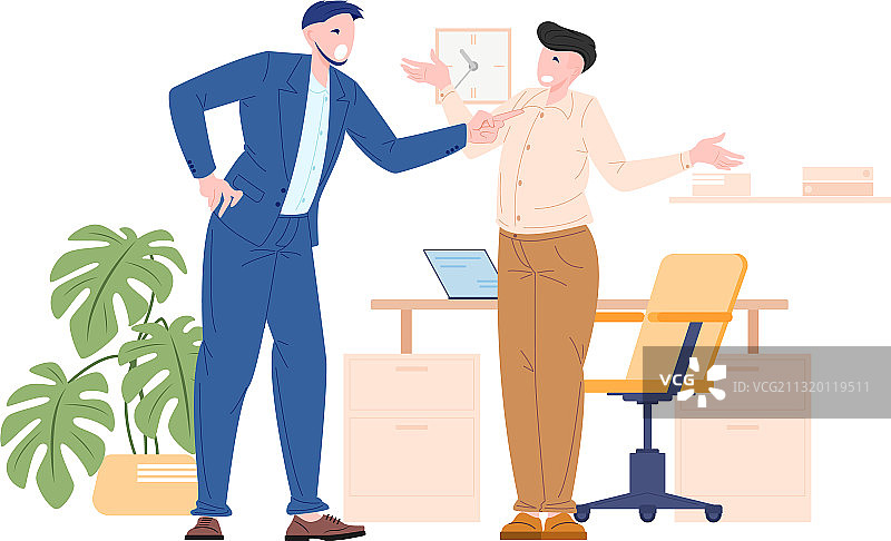 老板欺负员工图片素材