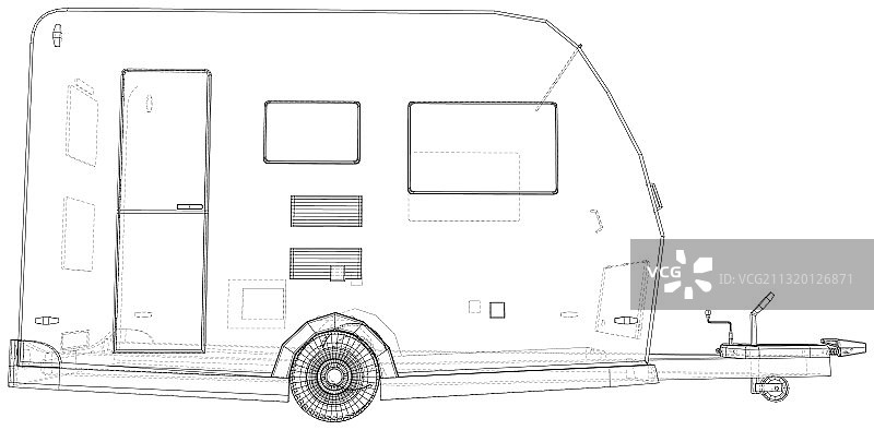 露营拖车图片素材