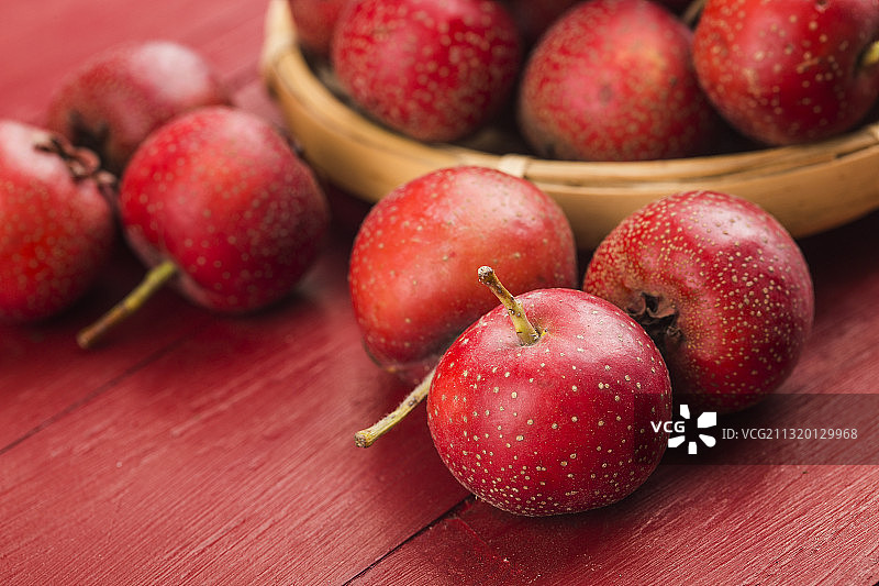 新鲜山楂图片素材