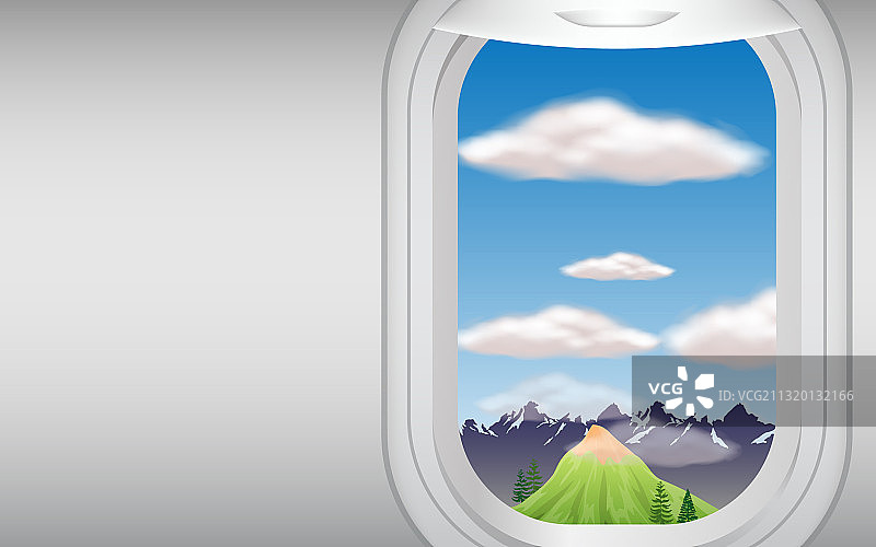 山景天空云朵图片素材