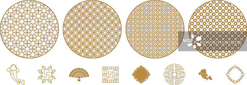 几何圆形装饰元素图片素材