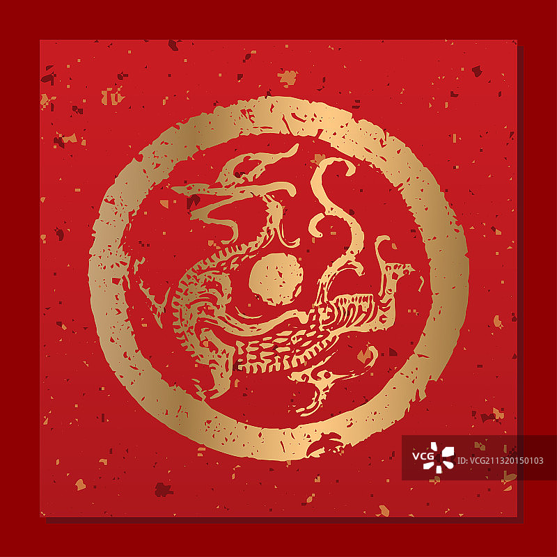 中国红传统纹样装饰图封面包装背景图片素材