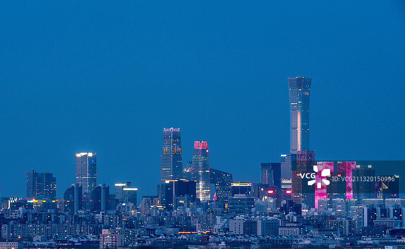 首都CBD天际线图片素材