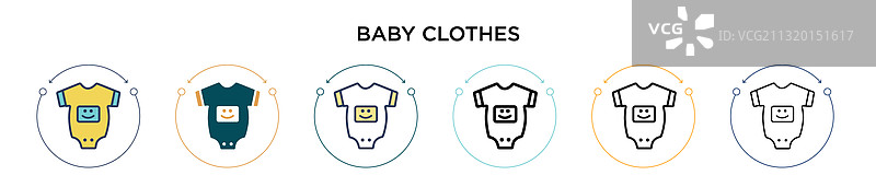 填充细线轮廓背景布图标图片素材