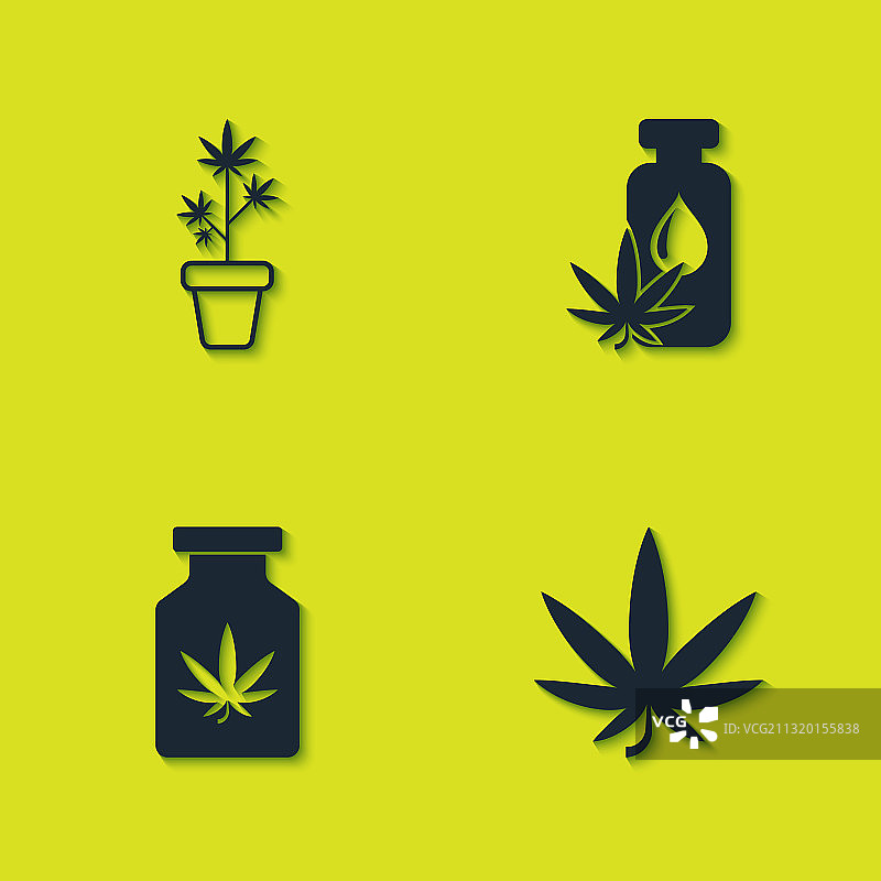 盆栽大麻植物素材图片素材