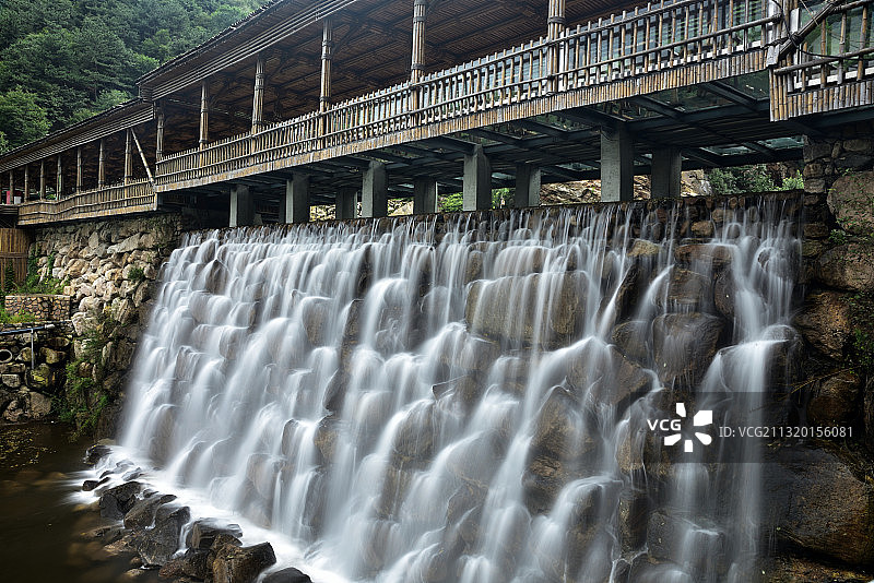 河北省石家庄市灵寿县漫山花溪谷景区图片素材