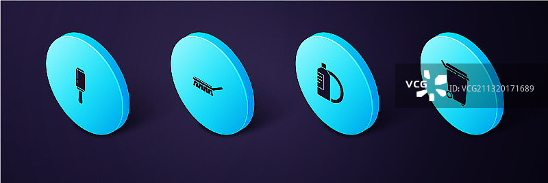 2.5D垃圾桶洗洁精瓶子图片素材