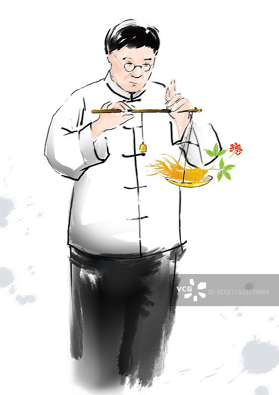 医疗健康人物插画中医中药材图片素材