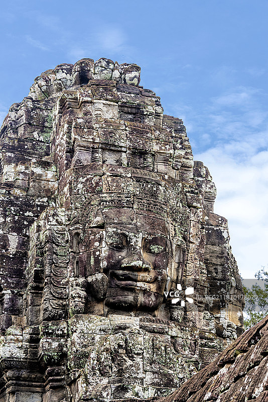 东南亚柬埔寨暹粒大吴哥巴戎寺图片素材