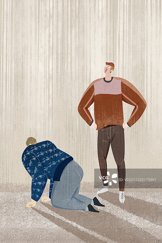 人生低谷插画图片素材