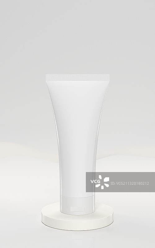 空白的护肤品包装 3D渲染图片素材