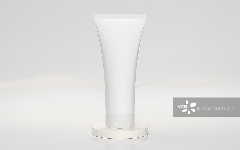 空白的护肤品包装 3D渲染图片素材