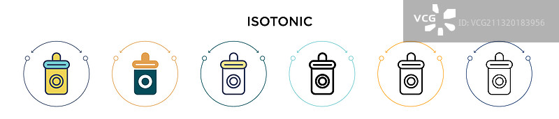 填充细线轮廓等渗图标图片素材