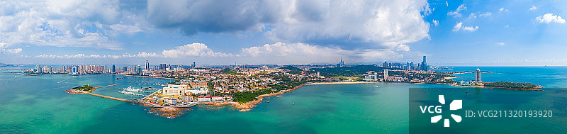 青岛老城区海边风景图片素材