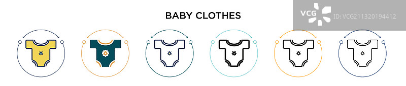 填充细线轮廓背景布图标图片素材