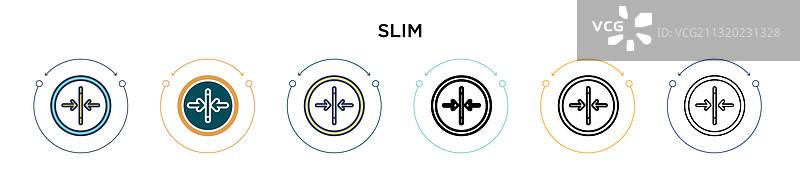 纤细轮廓描边图标图片素材