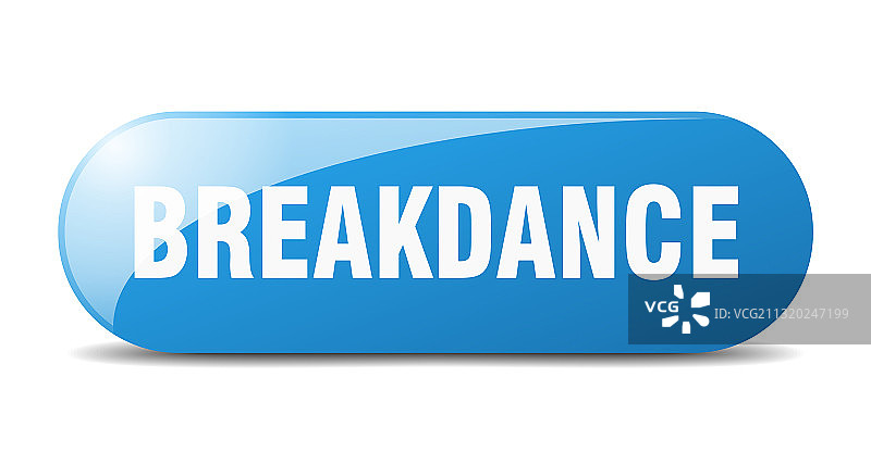 霹雳舞按钮贴纸banner圆形玻璃图片素材