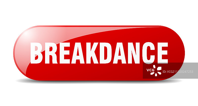 霹雳舞按钮贴纸banner圆形玻璃图片素材