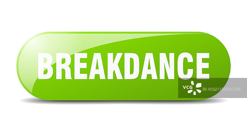 霹雳舞按钮贴纸banner圆形玻璃图片素材