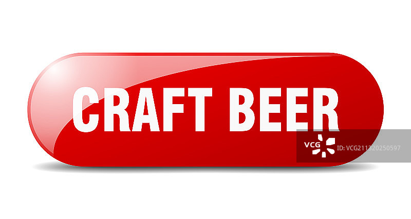 精酿啤酒按钮贴纸banner圆形玻璃图片素材