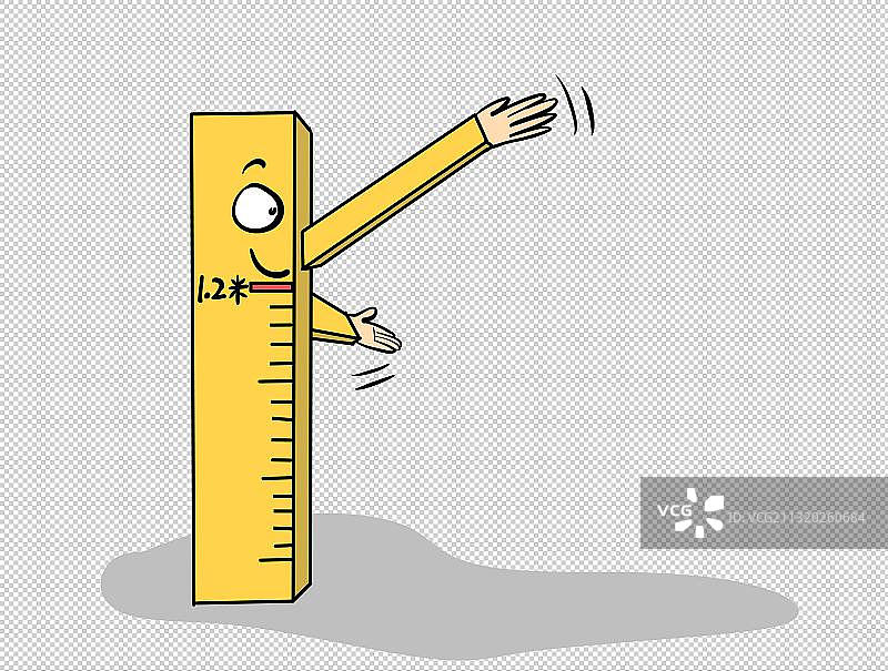 拟人化标尺图片素材