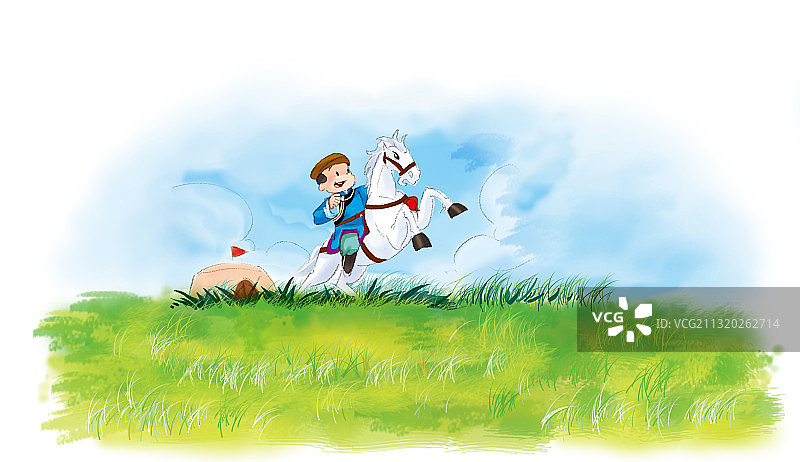 插画：草原图片素材