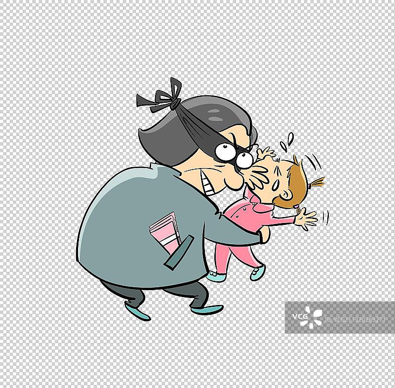 抓小孩的人贩子图片素材