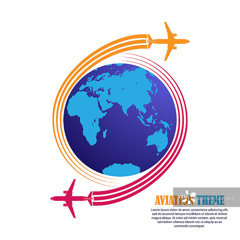 航空主题概念素材设计图片素材