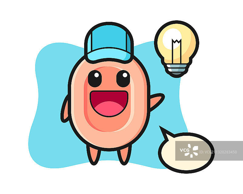 卡通香皂角色获得创意图片素材