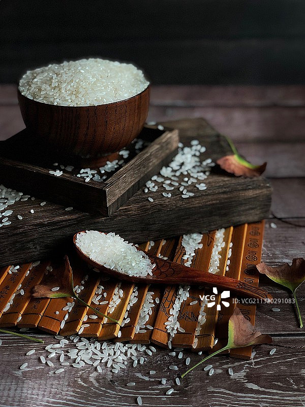 五常稻花香米图片素材