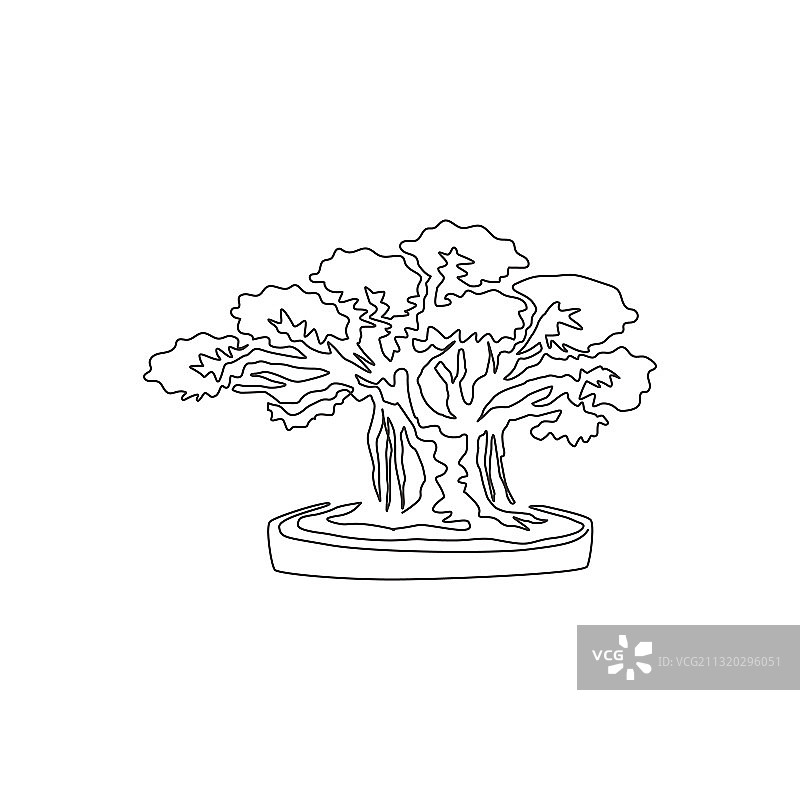 美丽异域风情单线画图片素材