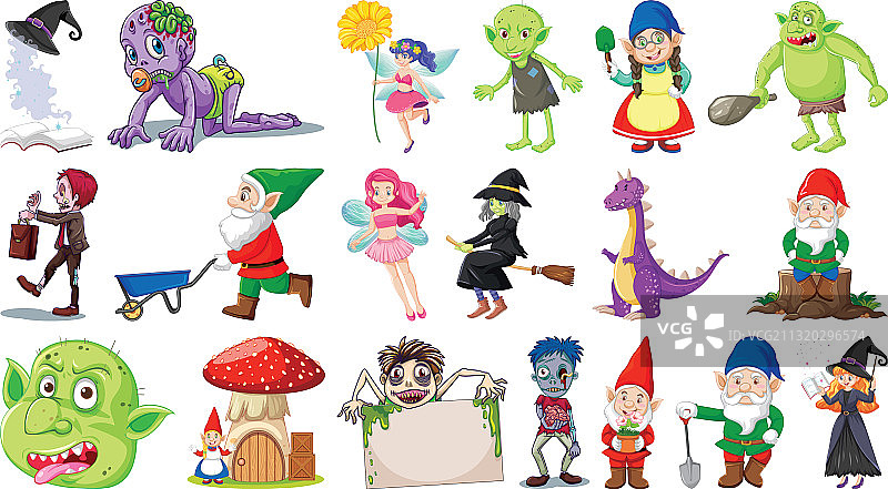 梦幻卡通人物素材图片素材