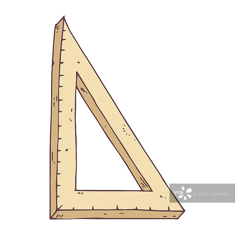 带标尺的几何三角形图标图片素材