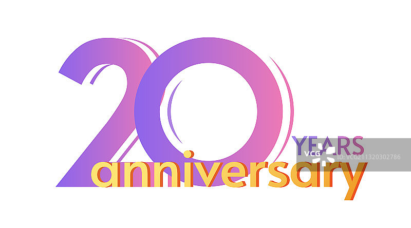 20周年标志模板数字二十图片素材
